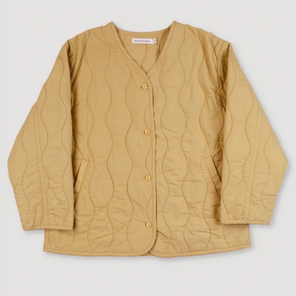 Micaela Greg Honey Quilted Liner